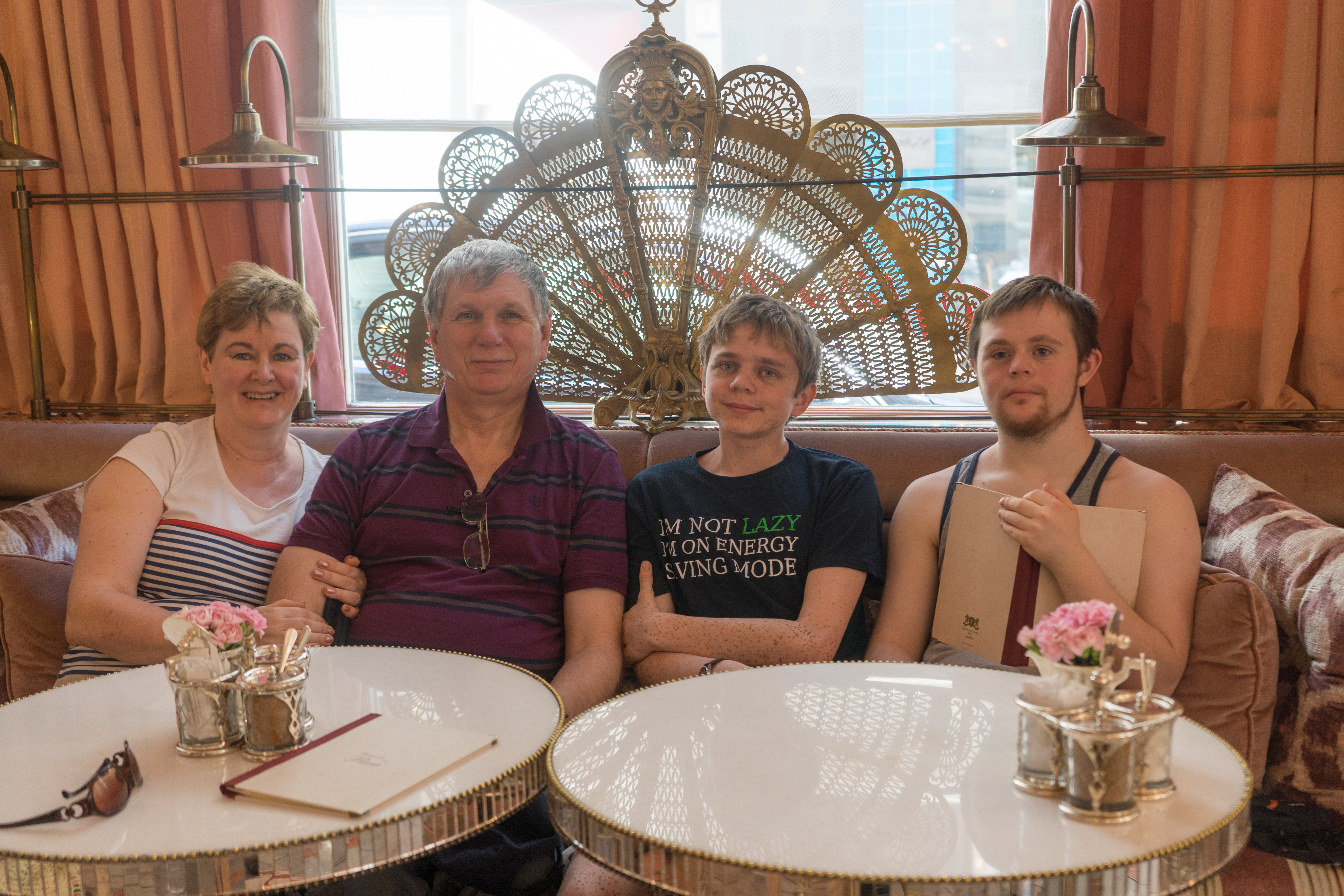 A happy family at the Patisserie de Pera